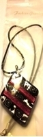 Picture of GP53 Hand Made Murano Fused Glass Jewerly-Triangle 