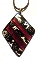 Picture of GP53 Hand Made Murano Fused Glass Jewerly-Triangle 