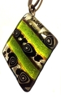 Picture of GP54 Hand Made Murano Fused Glass Jewerly-Triangle 