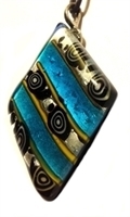 Picture of GP55 Hand Made Murano Fused Glass Jewerly-Triangle 