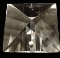 Picture of P26I  28mm crystal clear square pendant.