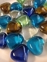 Picture of M69  16mm Thick Heart Shaped Glass Gems 