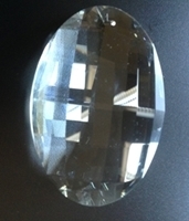 Picture of P881A 38mm Crystal Oval Pendant 1 hole