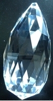 Picture of P888C 89mm Faceted crystal drop with top hole mount