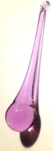 Picture of P129  100mm Lavender Raindrop Crystals 