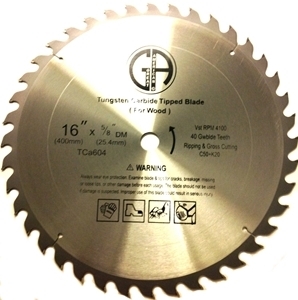 Picture of TC604  16-in. -  40 tooth Tungsten Carbide Tipped Blade for WOOD
