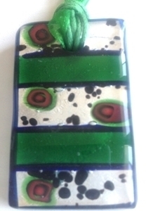 Picture of GP11 Hand Made Murano Fused Glass Jewerly-Rectangle 