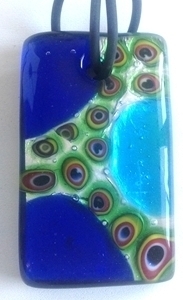 Picture of GP16 Hand Made Murano Fused Glass Jewerly-Rectangle 