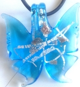 Picture of GP35 Hand Made Murano Fused Glass Jewerly-Butterfly