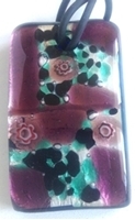 Picture of GP43 Hand Made Murano Fused Glass Jewerly-Rectangle 