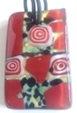 Picture of GP44 Hand Made Murano Fused Glass Jewerly Rectangle 