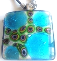 Picture of GP50 Hand Made Murano Fused Glass Jewerly-Square 