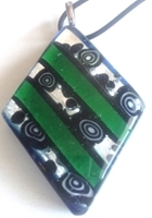 Picture of GP52 Hand Made Murano Fused Glass Jewerly-Triangle 