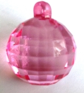 Picture of AC302HP 25mm HOT PINK acrylic crystal ball 