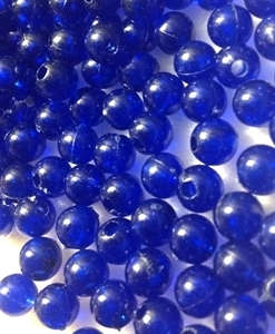 Picture of BD6R7B  6mm DARK BLUE opaque round plastic beads