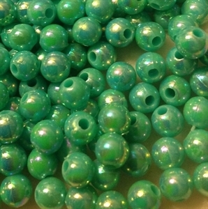 Picture of BD6RR7C 6mm RAINBOW TURQUOISE round plastic beads