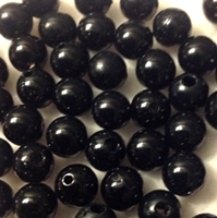 Picture of BD8R14  8mm BLACK round plastic beads