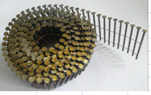 Picture of NN103 - 15° 2"x.086 Bright Screw Nail -  (Flat Coil, Wire Collated) 9000 nails in cartin, 42 cartins in Pallet