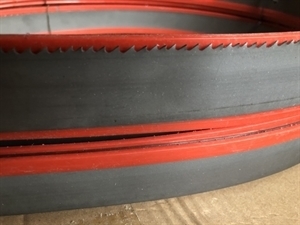 Band Saw Blade Replacement 23'3" Bi metal M42 Cobalt 8%, 34 x1.1mm(1-1/4 x .042 in.) 5/8 TPI (Back quality X32 Cr 4. 270 gr./m) - best side view
