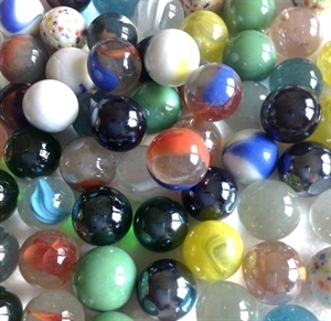 Picture of EBAY2 Game Marbles MIXED 50 - 5/8" & 2 - 1" Shooters