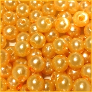 Picture of BD8R2  8mm YELLOW round plastic beads