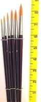 Picture of ART207  sable hair paint brush 6pc set round style