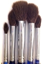 Picture of ART1135L  Squirrel Hair Oval Wash Round Style Paint Brush Set. 5pcs