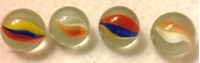 Picture of MN03 14MM 9/16" Clear with multi-colored cats eye