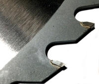 tc026n Circular Saw Blade Carbide 20" 60T  for WOOD with NAILS. Suitable for table, chop, miter saw-closeup teeth view