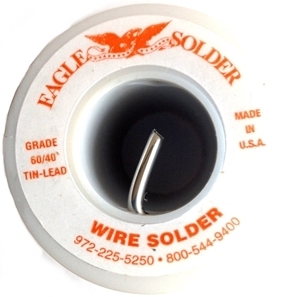 1 pound roll 1/8" solid wire 60/40 Stained Glass Solder 