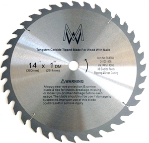 saw blade-TC436N-14in-full view-for circular,table and chop saws