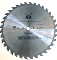 Picture of TC836N 18"36T for Wood with Nails 1" Arbor shim to 5/8"