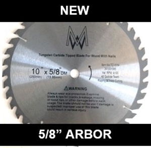 Picture of TC158N 10"40T for Wood with Nails 5/8" Arbor