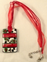 Picture of GP13 Hand Made Fused Glass Jewerly-Rectangle 