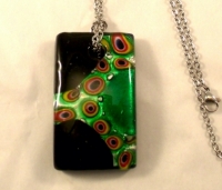 Picture of GP17 Hand Made Fused Glass Jewerly-Rectangle 