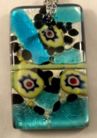 Picture of GP47 Hand Made Fused Glass Jewerly-Rectangle 