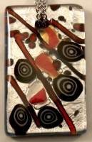 Picture of GP39 Hand Made Fused Glass Jewerly-Rectangle 