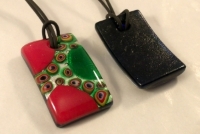 Picture of GP14 Hand Made Fused Glass Jewerly-Rectangle 