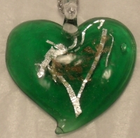 Picture of GP30 Hand Made Fused Glass Jewerly-Heart