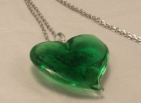 Picture of GP30 Hand Made Fused Glass Jewerly-Heart