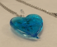 Picture of GP32 Hand Made Fused Glass Jewerly-Heart