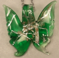 Picture of GP36 Hand Made Murano Fused Glass Jewerly-Butterfly