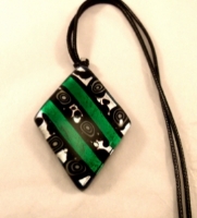 Picture of GP52 Hand Made Fused Glass Jewerly-Triangle 