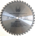 Saw Blade Circular Carbide  TC158N 10" 40T for table chop miter & skilsaw full view